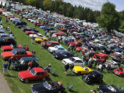 Picture of classic car show