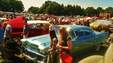 Picture of classic car show