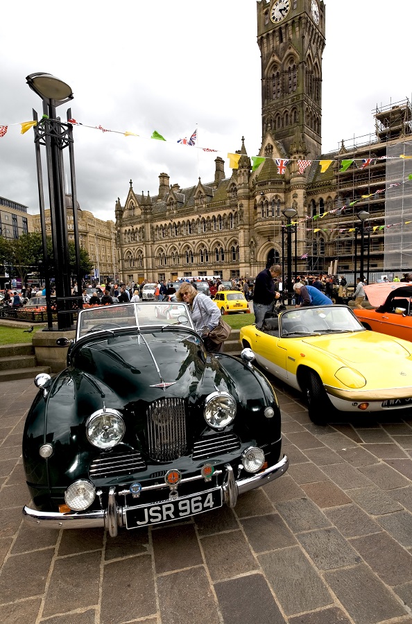 Picture of classic car show