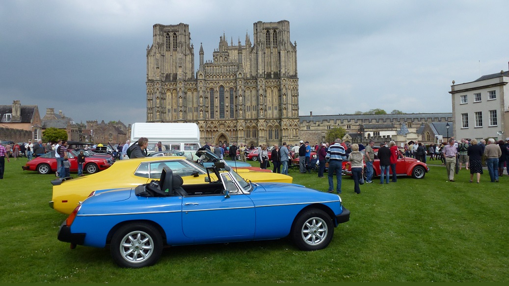 Picture of classic car show