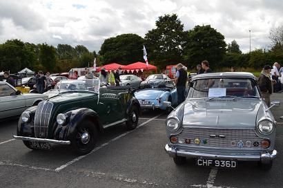 Picture of classic car show