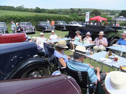 Picture of classic car show