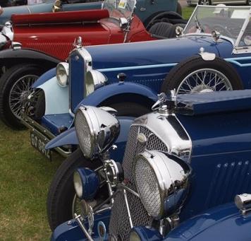 Picture of classic car show