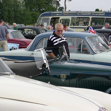 Picture of classic car show