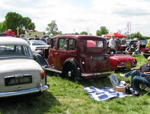 Picture of classic car show