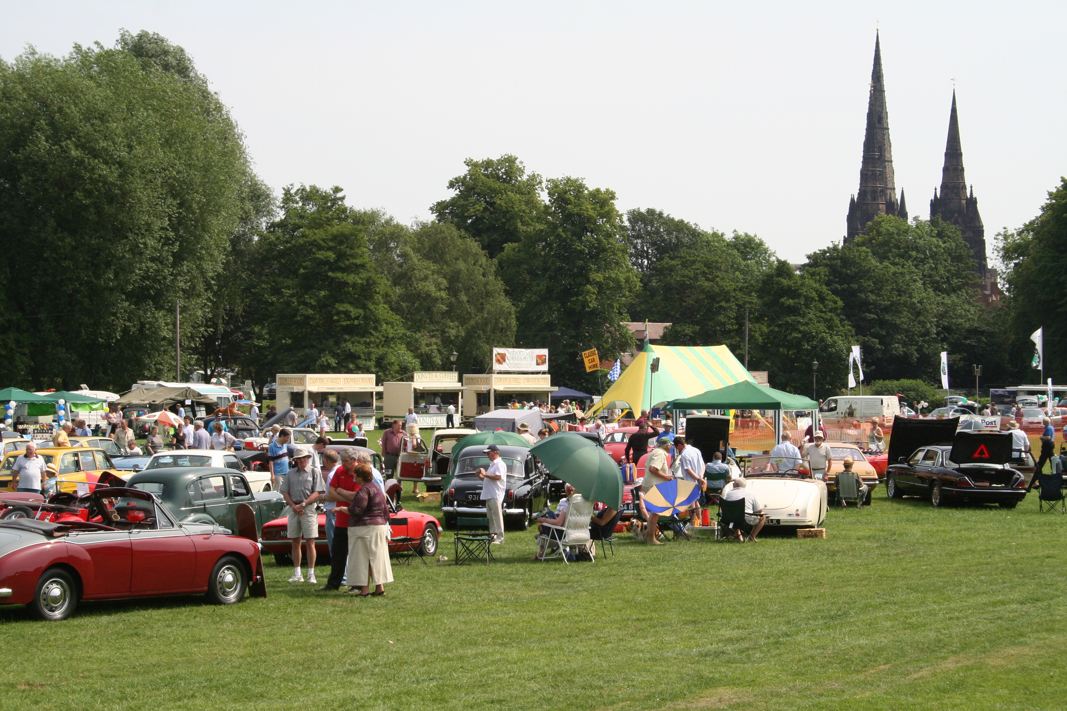 Picture of classic car show