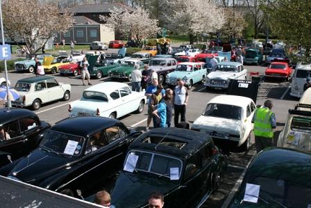 Picture of classic car show