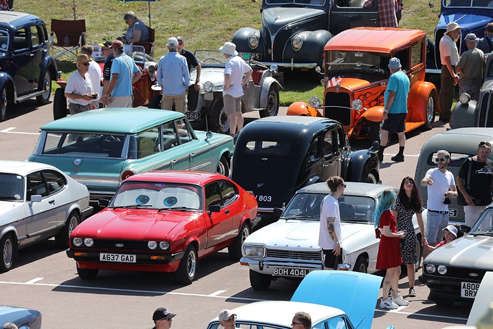 Picture of classic car show