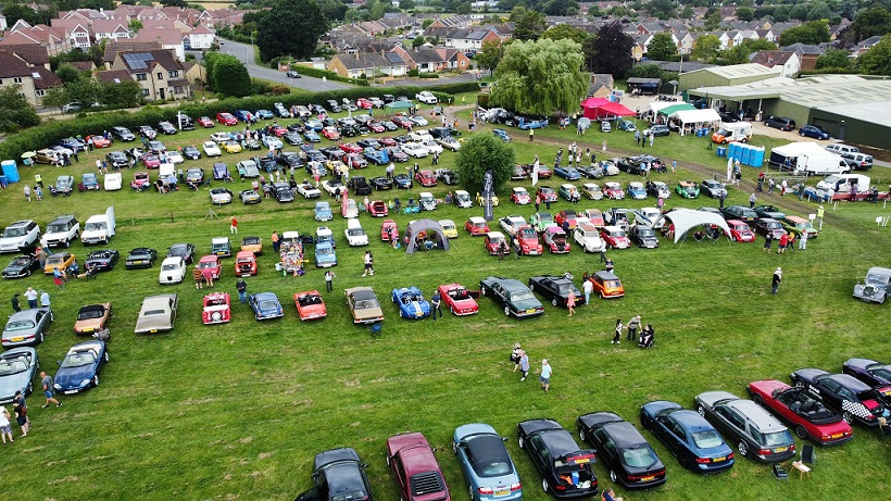 Picture of classic car show