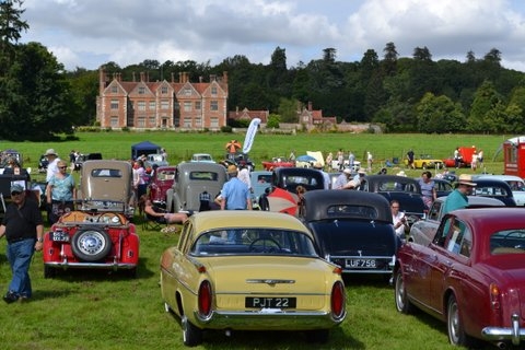 Picture of classic car show