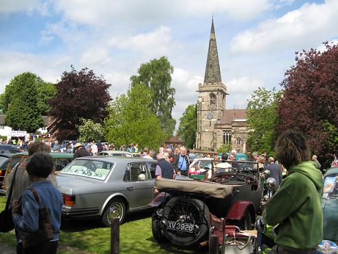 Picture of classic car show