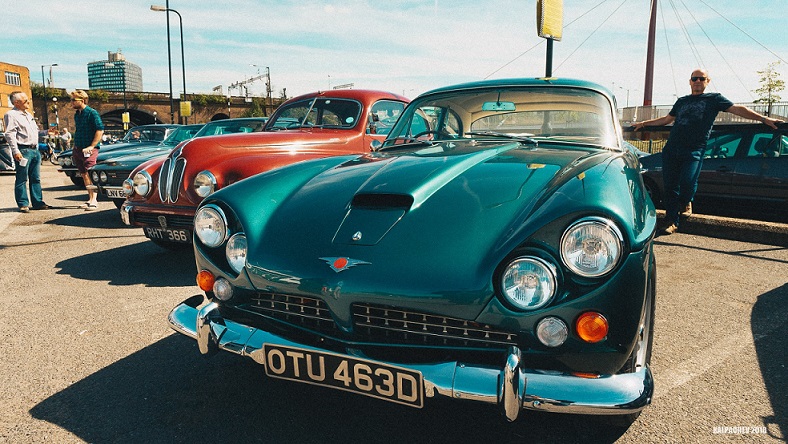 Picture of classic car show