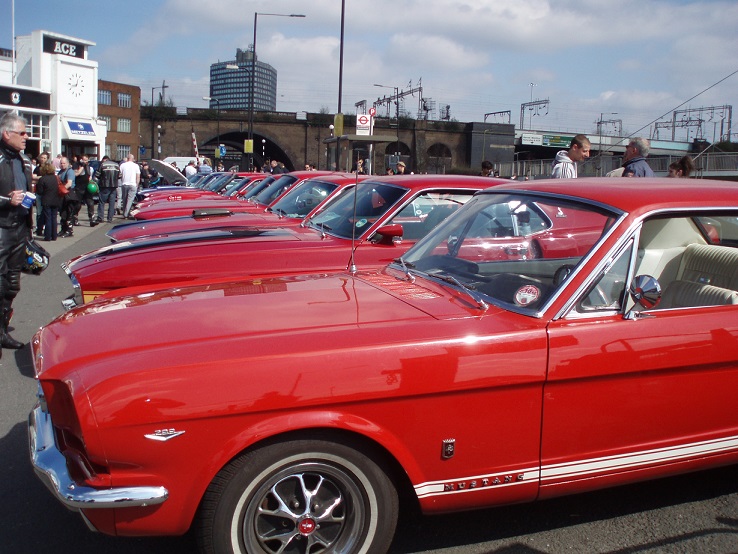 Picture of classic car show