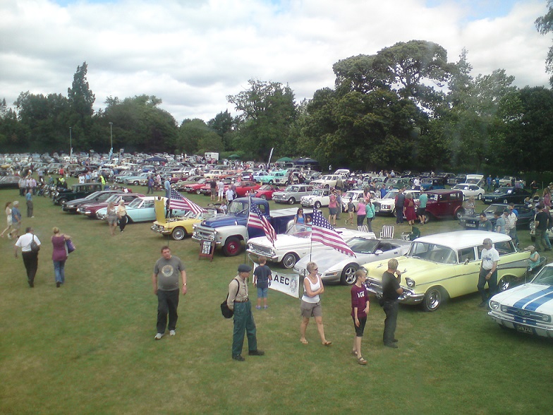 Picture of classic car show