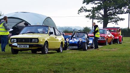 Picture of classic car show