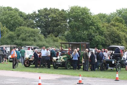 Picture of classic car show