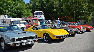 Picture of classic car show