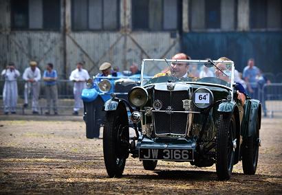 Picture of classic car show