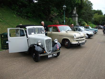 Picture of classic car show