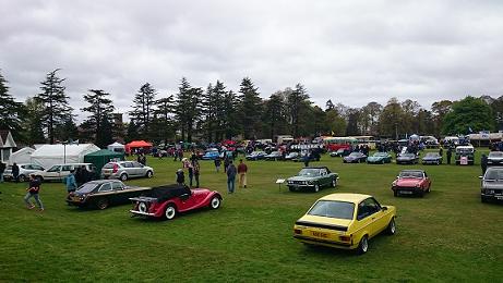 Picture of classic car show