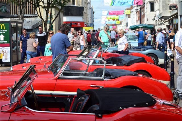 Picture of classic car show