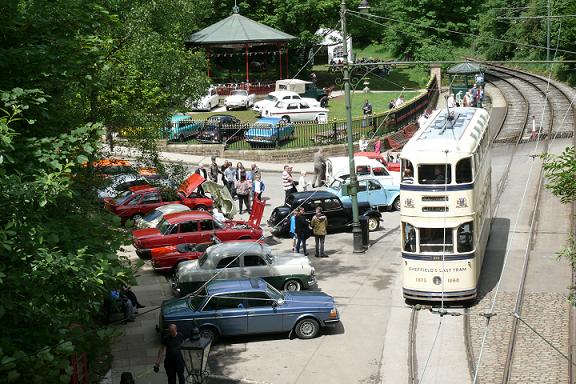 Picture of classic car show