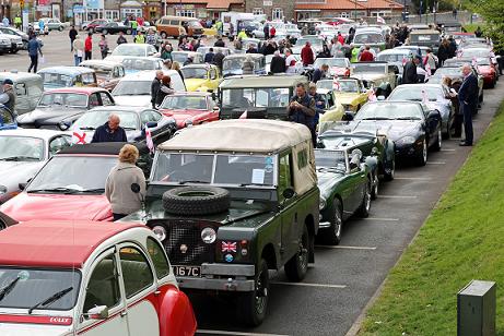 Picture of classic car show