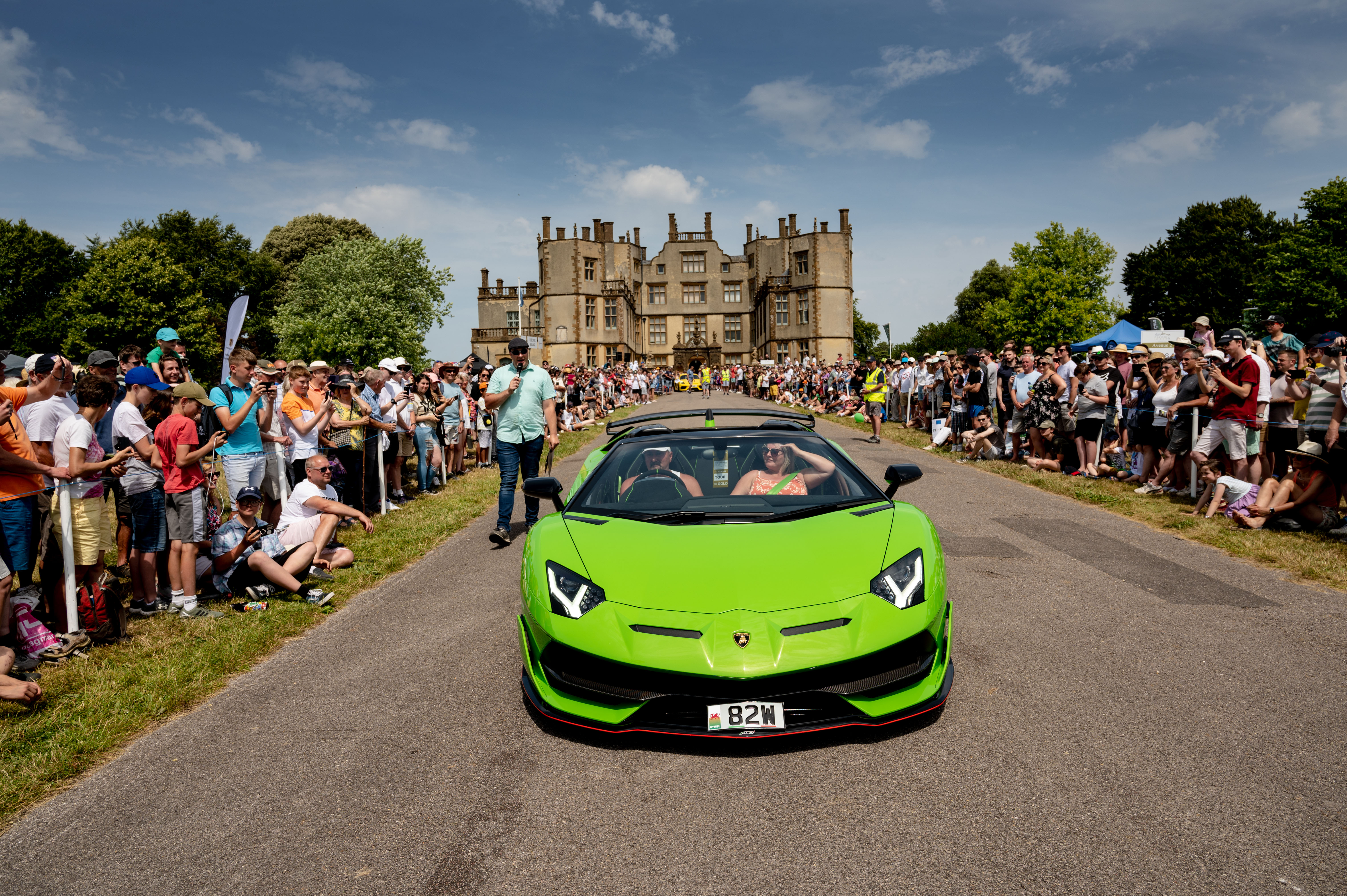 Picture of classic car show