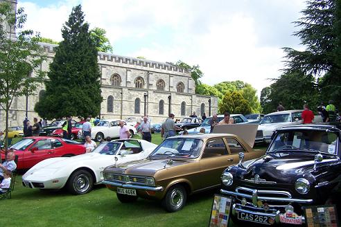 Picture of classic car show