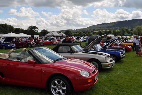 Picture of classic car show