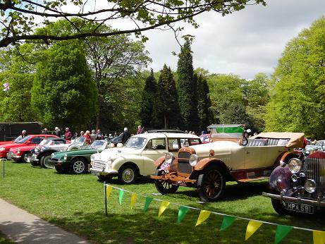 Picture of classic car show