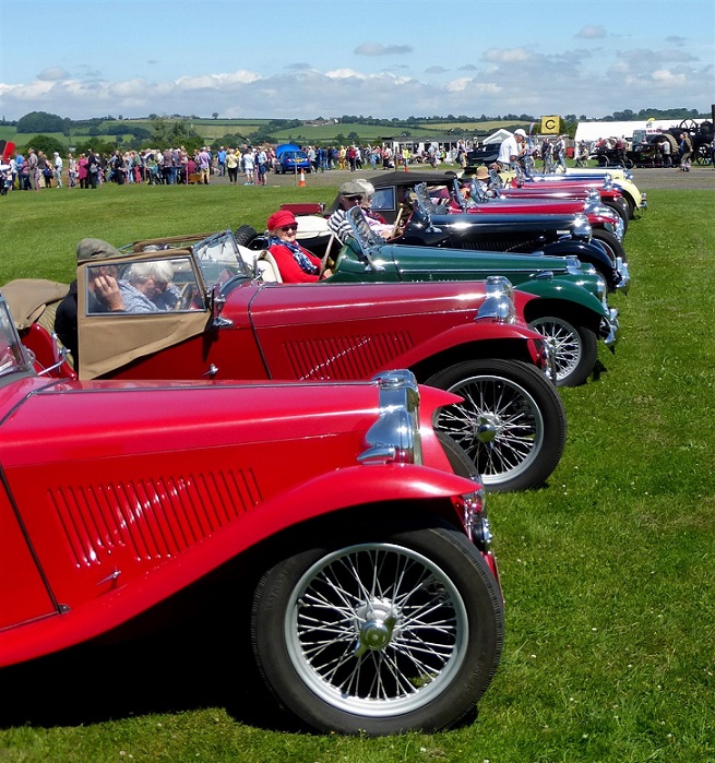 Picture of classic car show