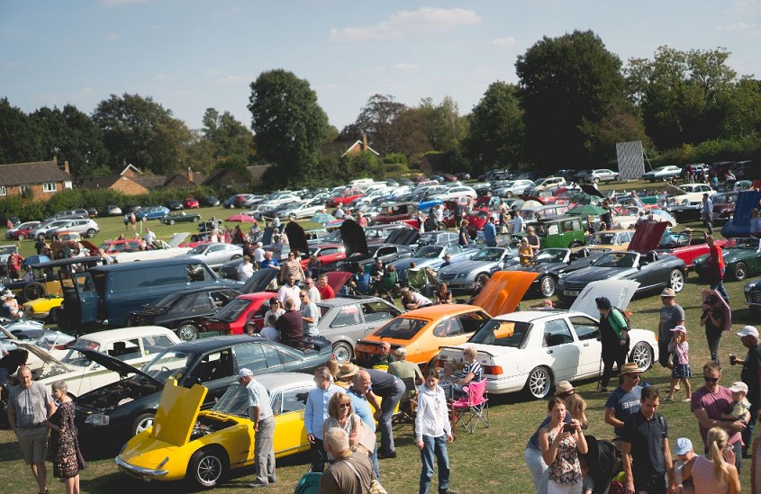 Picture of classic car show