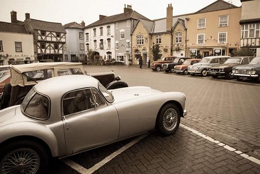 Picture of classic car show