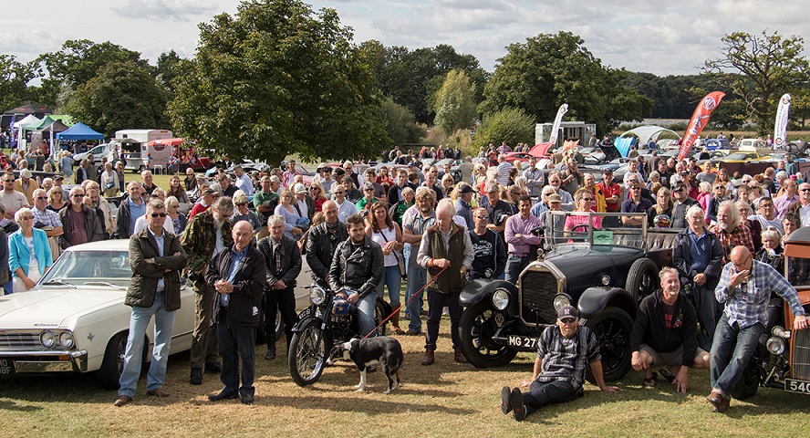 Picture of classic car show