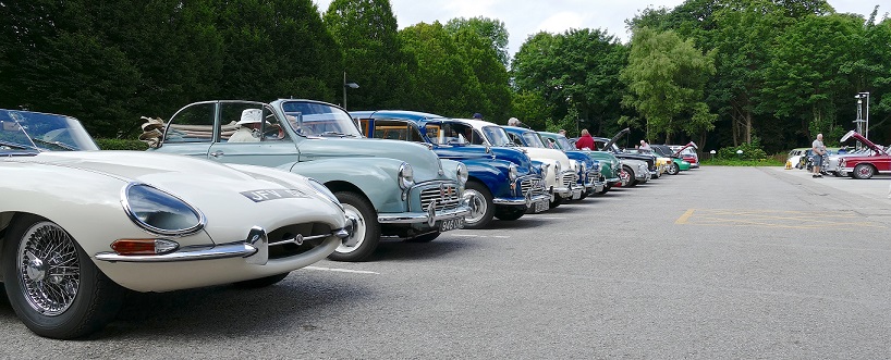 Picture of classic car show