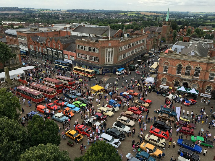 Picture of classic motor car at show