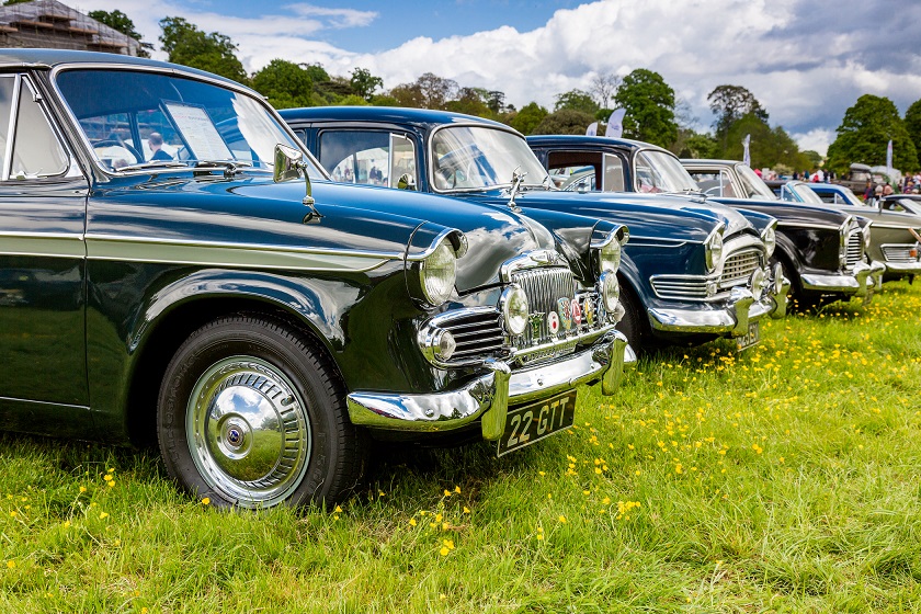 Picture of classic car show